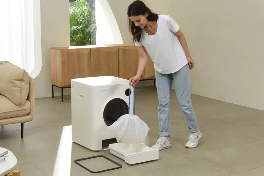 large self cleaning litter box