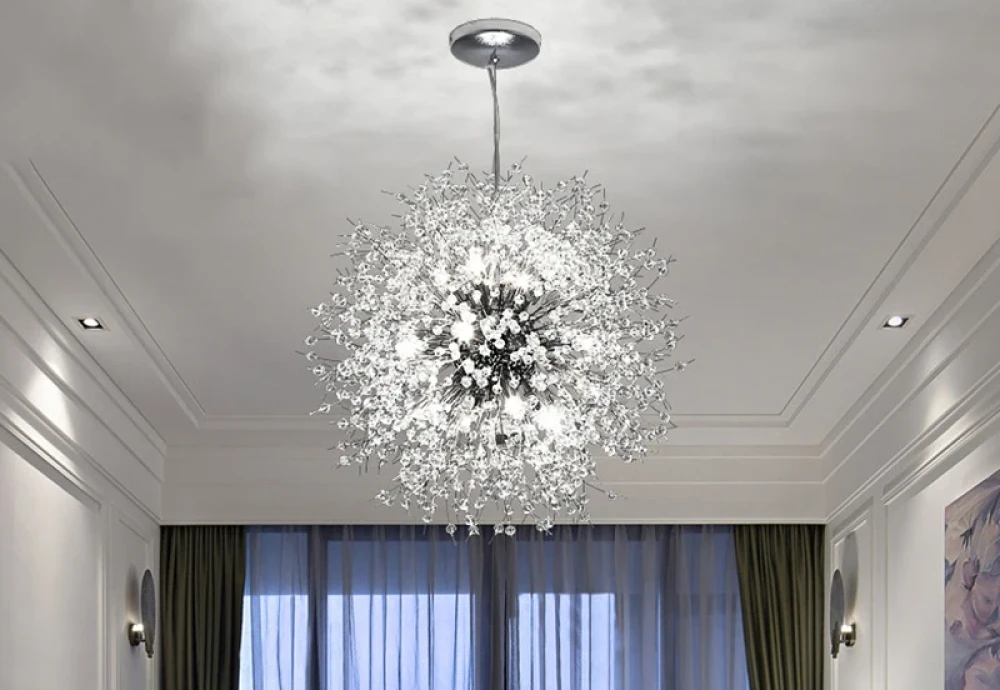 crystal dandelion chandelier